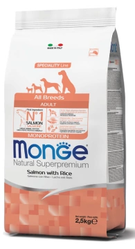 Monge All Breeds Adult Salmon & Rice з лососем та рисом для собак усіх порід