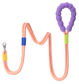 Поводок для собак Maogoublue Marshmallow Standard Dog Leash - Peach Pink