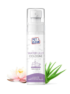 Парфумований спрей Pet Clean PET COLOGNE WATERLILLY після грумінгу для освіження шерсті тварин між купаннями з легким ароматом квітки лотоса