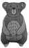 М'яка іграшка для собак Cloud7 Toy Bear Bruno Сірий