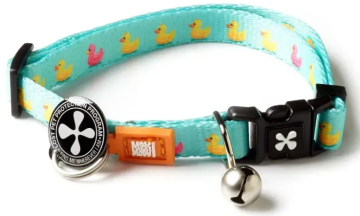 Нашийник для котів Max & Molly Smart ID Cat Collar Ducklings, блакитний з качиним принтом
