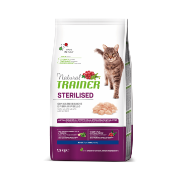 Natural Trainer Sterilised Adult White meats