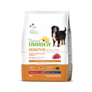 Natural Trainer Dog Sensitive Adult Medium&Maxi With Lamb