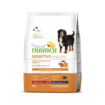 Natural Trainer Dog Sensitive Adult Medium&Maxi With Salmon