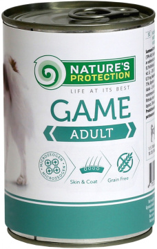 Nature's Protection Dog Adult с мясом дичи