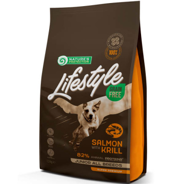 Natures Protection Lifestyle Grain Free Salmon with Krill Junior All Breeds