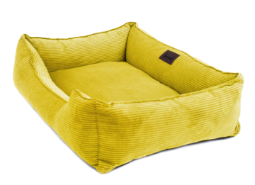 Лежак Harley and Cho Dreamer Velvet Yellow для собак и кошек 