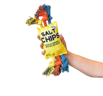 Іграшка для собак Derby Chips у кольорах веселки, кручені картопляні чіпси
