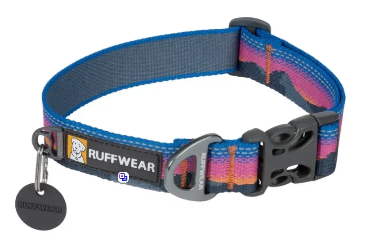 Светоотражающий ошейник для собаки Ruffwear Crag Розово-синий