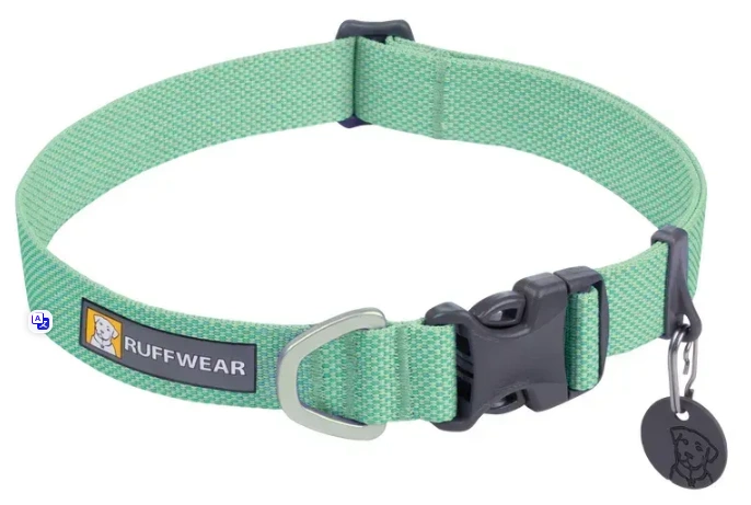 Облегченный ошейник для собак Ruffwear Hi & Light Зеленый