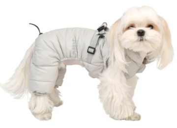 Комбінезон для собак з задніми лапками COTTON TOUCH HARNESS Puppia Grey