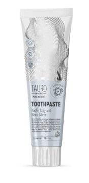 Антибактериальная зубная паста Tauro Pro Line Pure Nature с каолином и наночастицами серебра для собак и котов