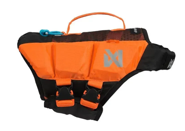 Спасательный жилет для собак Protector life jacket Non-stop dogwear Черный/Оранжевый