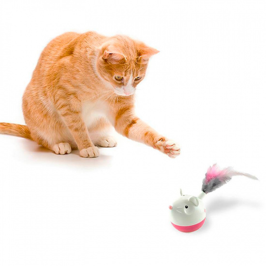 Nina Ottosson Hunt`N Swat Treat Tumbler Интерактивная игрушка "Мышка" для кошек