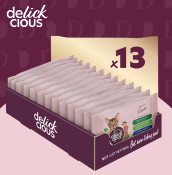 Delickcious Набір №3 вологого корму для котів