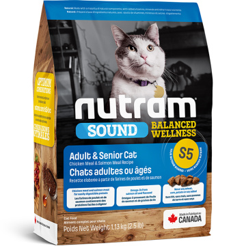 Nutram S5 Sound Balanced Wellness Natural Adult & Senior Cat