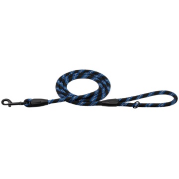 Поводок для Собак Bronzedog Active из Альпинистского Шнура Светоотражающий Черно-Голубой