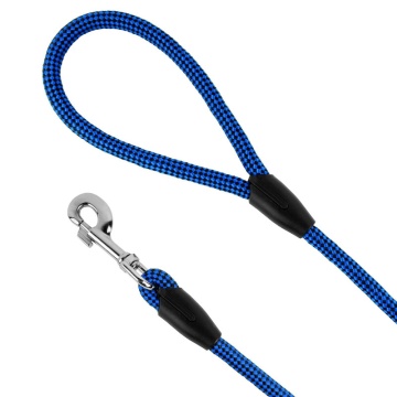 Поводок для Собак Bronzedog Active из Альпинистского Шнура Черно-Голубой