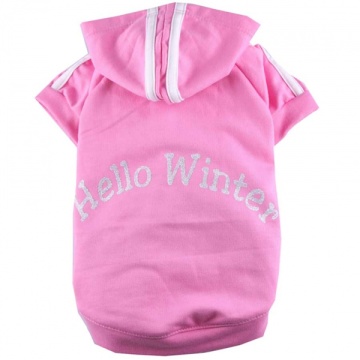 DoggyDolly Hello winter pink hoot Одяг для собак Худи