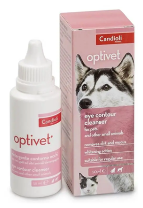 Candioli Optivet – очищающее средство вокруг глаз у собак и кошек 