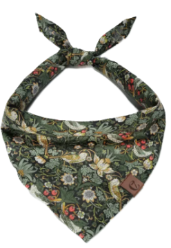 Бандана для собак Cloud7 Strawberry Thief Зеленый