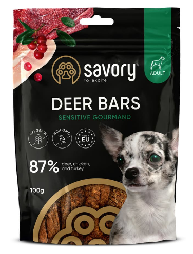 Джерки Savory Bars With Venison, батончики з олениною