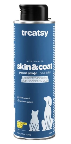 Treatsy Skin & Coat Функціональна олія для вовни та шкіри собак і кішок