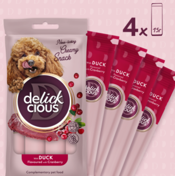 Delickcious Кремові ласощі – з качкою та додаванням журавлини