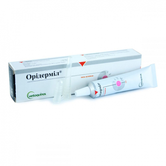 Vetoquinol Oridermyl (Оридермил) Мазь ушная для собак и кошек при отодектозе