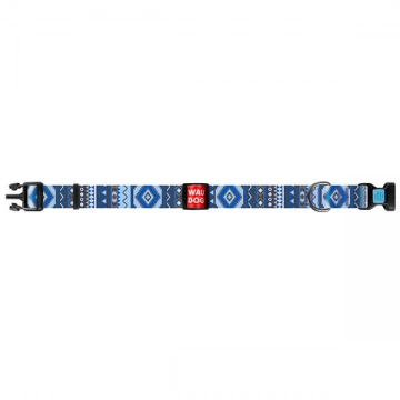 Ошейник Collar Waudog Nylon Этно синий