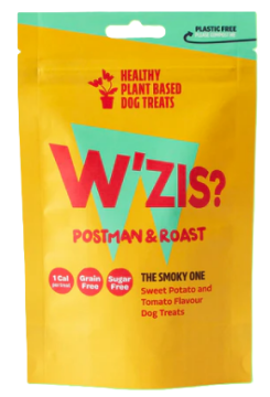 Веганські ласощі для собак в Pouch Листоноша та Веганський Бекон Postman & Roast W'ZIS