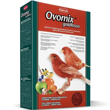 Padovan Ovomix Gold Rosso в период линьки, для окраски птиц