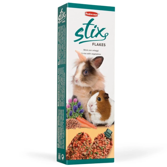 Padovan Stix Flakes Дополнительный корм для карликовых кроликов, шиншилл и морских свинок