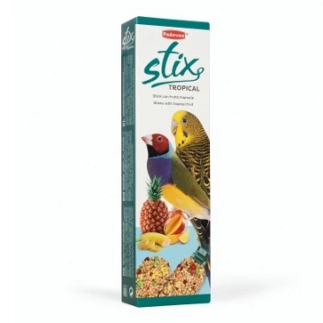 Padovan Stix Tropical Додатковий корм (ласощі) для дорослих хвилястих папуг та маленьких екзотичних птахів