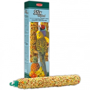 Padovan Stix Tropical Додатковий корм (ласощі) для дорослих хвилястих папуг та маленьких екзотичних птахів
