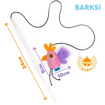 Игрушка для Кошек Barksi Удочка Попугай