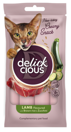 Delickcious Кремові ласощі – ягня з додаванням коричневого рису та цукіні