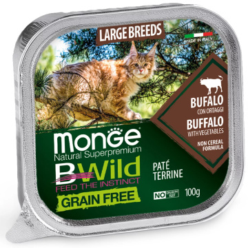 Паштет Monge BWild Adult Large Breed буйвол с овощами