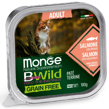 Паштет Monge BWild Adult Лосось с овощами