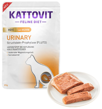 Влажный лечебный корм Kattovit Veterinary Urinary Курица для кошек с заболеваниями нижних мочевыводящих путей