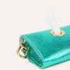 Шкіряна сумочка для пакетів для прибирання BranniPets - Portabolsas Metal Turquoise