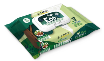 Гігієнічні вологі серветки ECO ALMOND/SHEA BUTTER CROCI мигдаль та олія ши