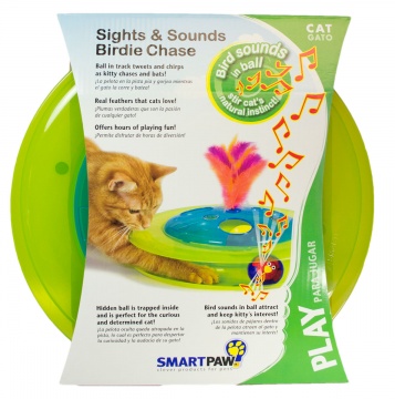 Petstages Sights & Sounds Birdie Chase Музичний трек з м'ячиком та пташкою для котів