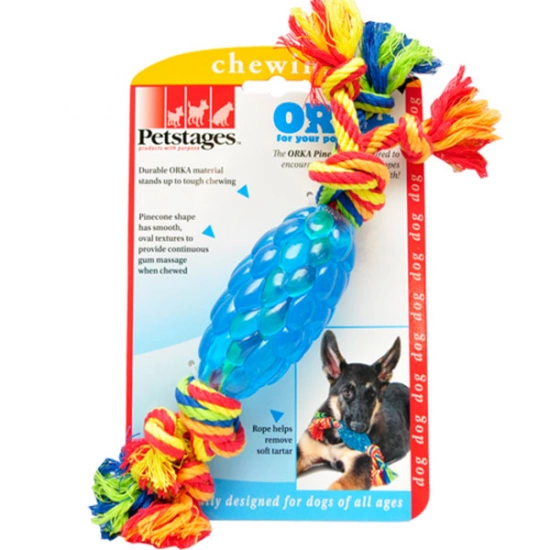 Petstages Orka Pine Cone Chew Орка-шишка с канатом для собак