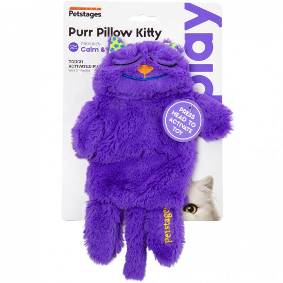 Petstages Purr Pillow Подушка-антистресс "Кот" со звуком для кошек