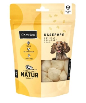 Сирні хрусткі сушені кубики для собак Chewies KasePops Натуральний смак
