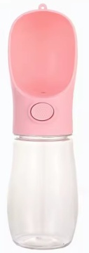 Outdoor Pet Bottle — Портативная бутылка-поилка для животных, розовая