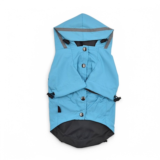Дождевик Pet&Co Голубой на флисе