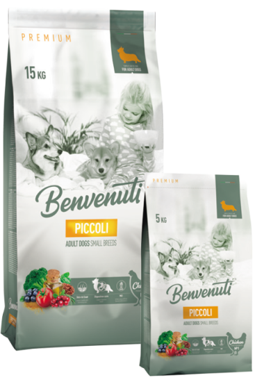 Сухий корм для собак Benvenuti PICCOLI Для дорослих собак МАЛИХ порід.