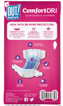 OUT! Comfort-Dri Disposable Diapers